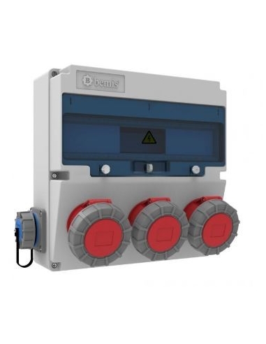 Power outlet box 17 IP66 modules adajusa