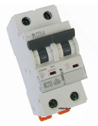 Disjuntor 2 pólos 25A OMU adajusa OMB06225C