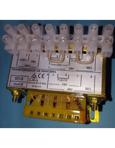 Transformador 750VA E:230/400V S:12/24/36/48 IP-00 2