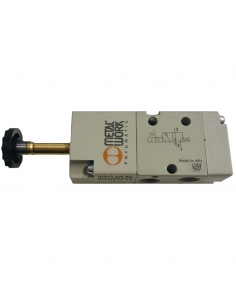1/8 3-way monostable assisted solenoid valve 24Vdc - Metal Work - ADAJUSA 2