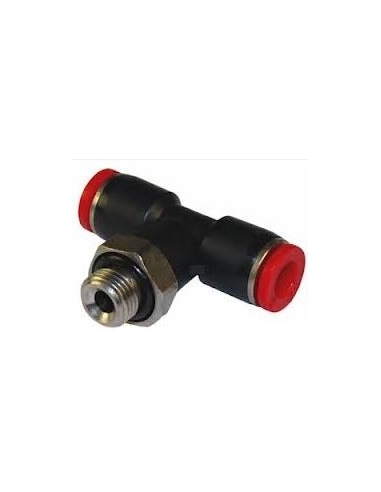 Encaixe "T" com linha central 1/8 diâmetro do tubo 6