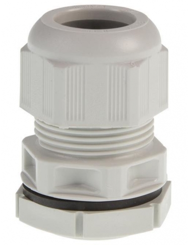 M12 grey nylon cable glands with nut