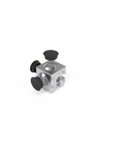 Cubo conector para perfileria 3D 30-8 - ADAJUSA