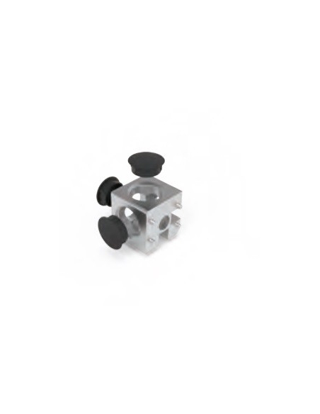 Cubo conector para perfileria 3D 40-10 - ADAJUSA