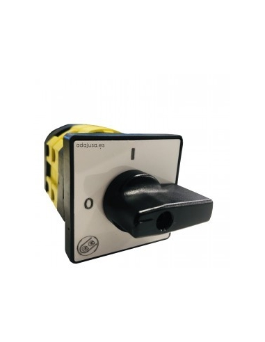 Interruptor de câmara de 4 polos 20a alavanca preta de 48x48mm - Giovenzana