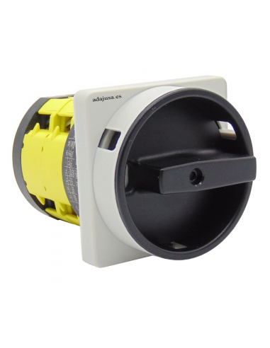 Interruptor de câmara de 3 polos 80A full 92x92mm cinza-preto - Giovenzana