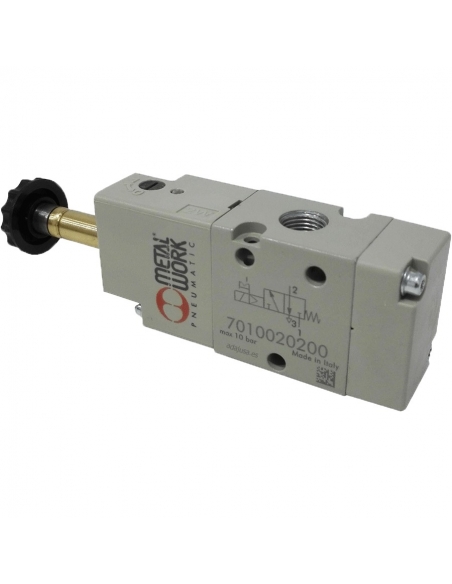 1/8 3-way monostable solenoid valve without coil - Metal Work - ADAJUSA
