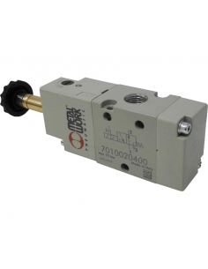 Solenoid valve 1/8 3 ways monostable open (NO) without coil - Metal Work - ADAJUSA