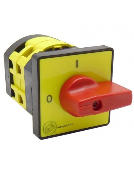 Interruptor trifásico 40A maneta roja Giovenzana adajusa