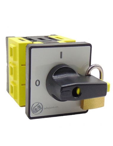 Interruptor de desconexão de 3 polos 25a 48x48mm - Giovenzana