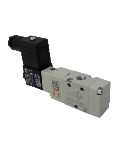 solenoid valve 1/4 3 vias monostable 24Vcc 2.5W - Metal Work - ADAJUSA