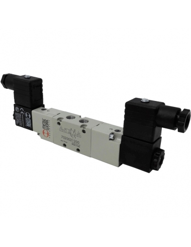 eletrovalve 1/4 5 vias biestável 24Vcc 2,5W - Metal Work - ADAJUSA