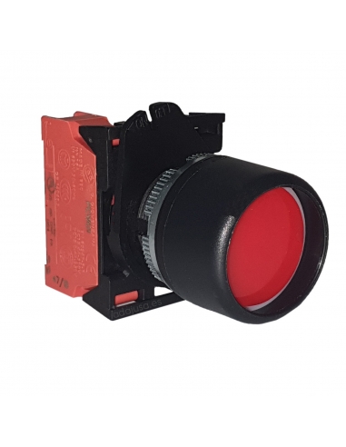 Red pushbutton with full nc interlock (NC) - Giovenzana