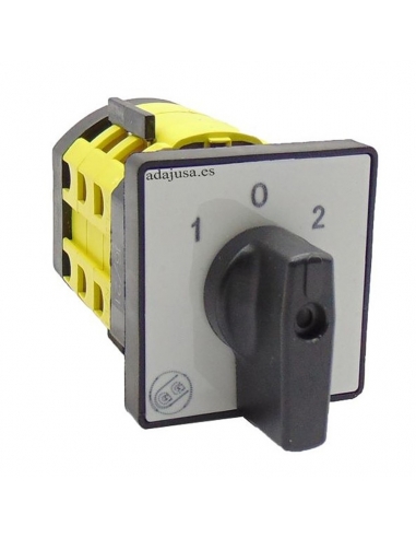 Interruptor inversor monofásico 20a preto 48x48 completo - Giovenzana