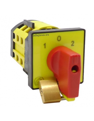 Interruptor duas velocidades dahlander 40a alavanca preta 48x48 - Giovenzana