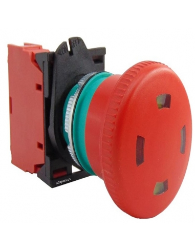 Cabeça de botão de emergência 40mm com indicação NC PPFN1P4S - Giovenzana adajusa