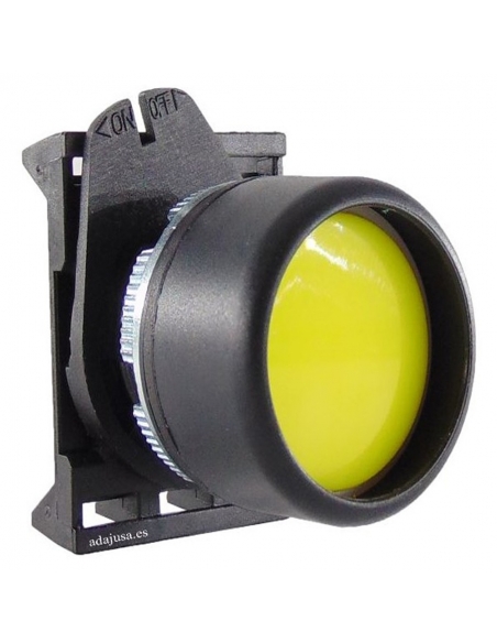 Cabeza pulsador luminoso amarillo con enclavamiento PPL3  - Giovenzana