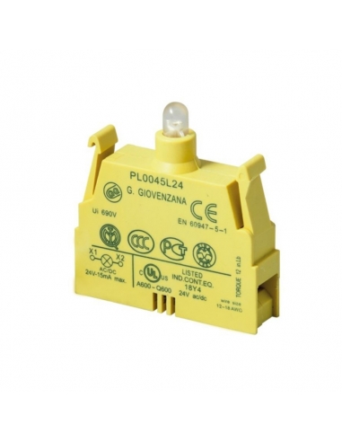 Bloco de luz com conexão de mola LED 110V integrada - Giovenzana