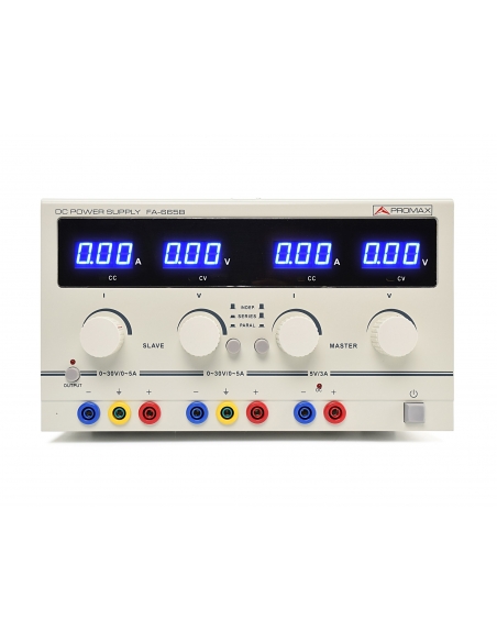 Fuente de alimentación doble 2x30V, 5A  PROMAX / ADAJUSA