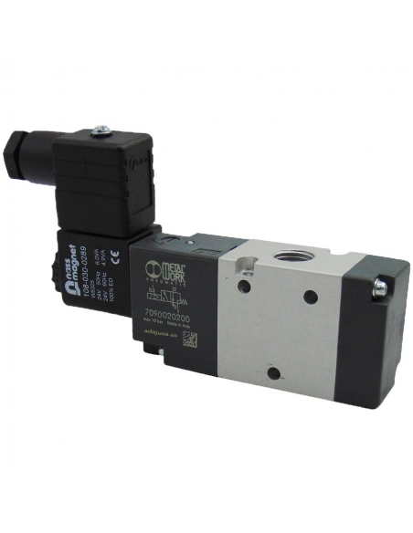 Solenoid valve 1/8 3/2 monostable NC coil 110Vac BASIC - Metal Work - ADAJUSA