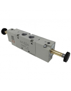 Solenoid valve 1/4 5 ways bistable assisted - Metal Work - ADAJUSA