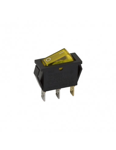 Interruptor amarillo luminoso 10A-250V  Adajusa