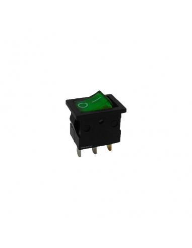 Interruptor de luz verde 6A-250V Adajusa