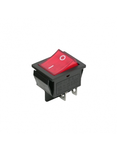 Interruptor rojo luminoso 16A-250V  Adajusa