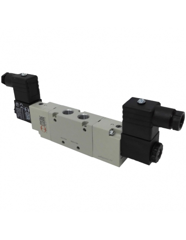 Solenoid valve 3/8 5/3 exhaust centers 110 Vac - Metal Work - ADAJUSA