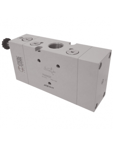 Electroválvula1/2 3  vias  monostable normalmente aberto NO - Metal Work - ADAJUSA