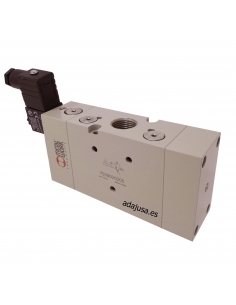 electroválvula 1/2 3 vías monoestable normalmente abierta 24Vcc 5W - Metal Work - ADAJUSA