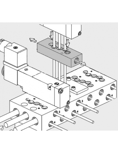 Kit regulación escapes simple 1/8 serie 70 Metal Work - ADAJUSA