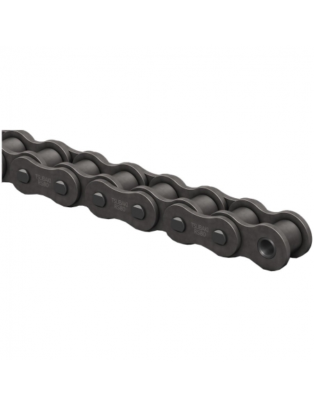 Cadena de rodillos simple sin lubricación (LAMBDA ) paso 15.875 5/8 50 ASA 10A-1 DIN 8188  Tsubaki - ADAJUSA
