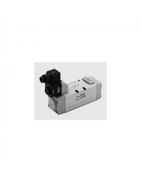 Electroválvula ISO talla 1 monoestable 24Vcc Metal Work - ADAJUSA