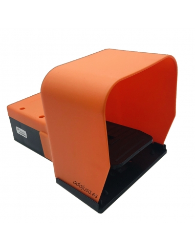 Pedal pneumático 3/2 diâmetro 4 mm bistable com proteção de Metal Work - ADAJUSA