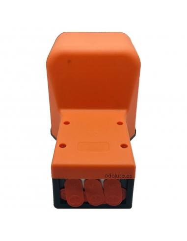 Pedal neumático 3/2 diámetro 4 mm biestable con protección Metal Work - ADAJUSA