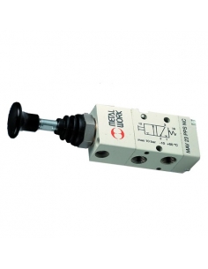 Monostable handle valve 1/8 3/2 NC Metal Work - ADAJUSA