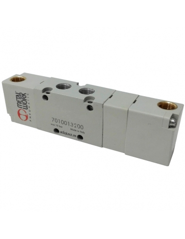 Válvula pneumática monostable dupla de 1/8 3 vias normalmente abre NO Metal Work - ADAJUSA