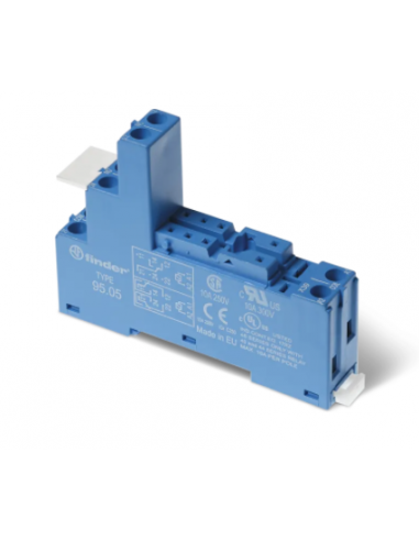 Miniature Relay Base 2 contacts, 8 pins 95.05 Series 95 FINDER | ADAJUSA | price