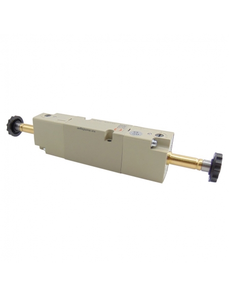 Pneumatic solenoid valve 5/3 exhaust centers series 70 on base - Metal Work - ADAJUSA