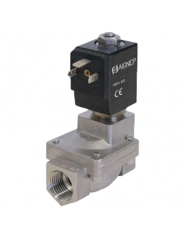 Fluidos da electrovalvula 1 1/4 2/2 unidade indireta fechada inox articulações FKM