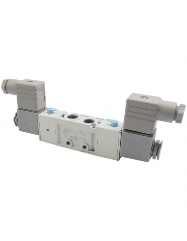 Electroválvula 1/2 5 vías biestable 24Vcc - Mindman S.500 - ADAJUSA