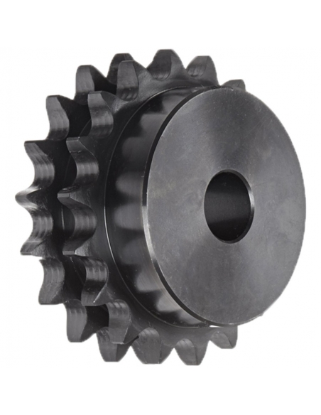 Double sprockets for roller chain 1 1/4 x 3/4 20B-2 Z36 DIN8187 - ISO R606