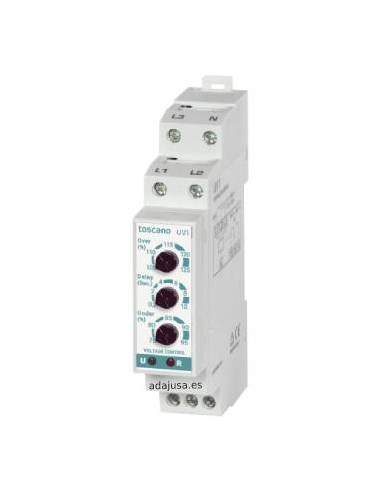 Relé de tensão e sequência de falta/fase UV1-400 Toscano / Adajusa