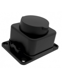 Surface multiple plug socket 1 schuko connection 2P+T IP54