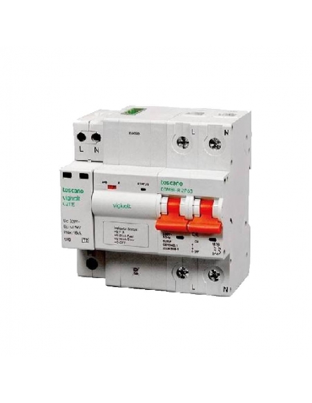 Protector sobretensiónes transitorias y permanentes más subtensión IGA 2x25A  rearme automático Vigivolt toscano Adajusa