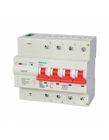 Protetor de surto permanente e subvoltage IGA 4x32A rearmamento automático Vigivolt toscano Adajusa