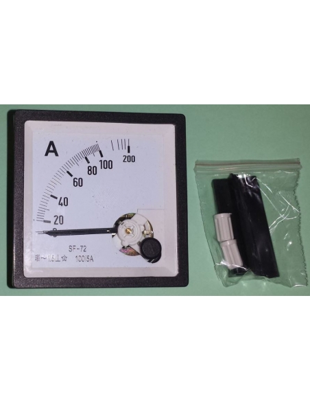Ammeter 0-50 A 72x72