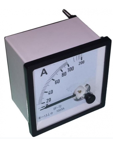 Amperímetro 0-50 A 72x72