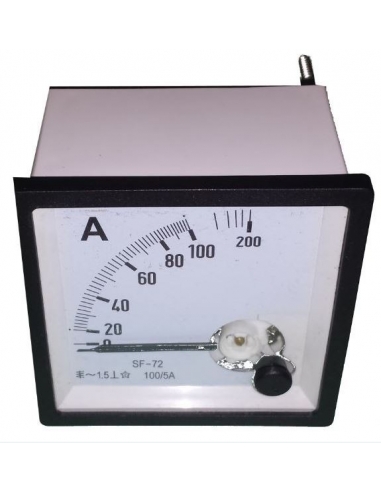 Ammeter 0-50 A 72x72